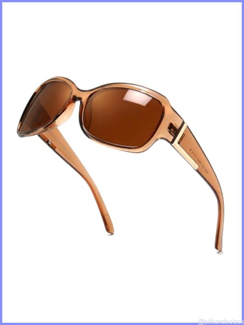LVIOE Polarized Sunglasses UV400 Retro Wrap Around Full Frame